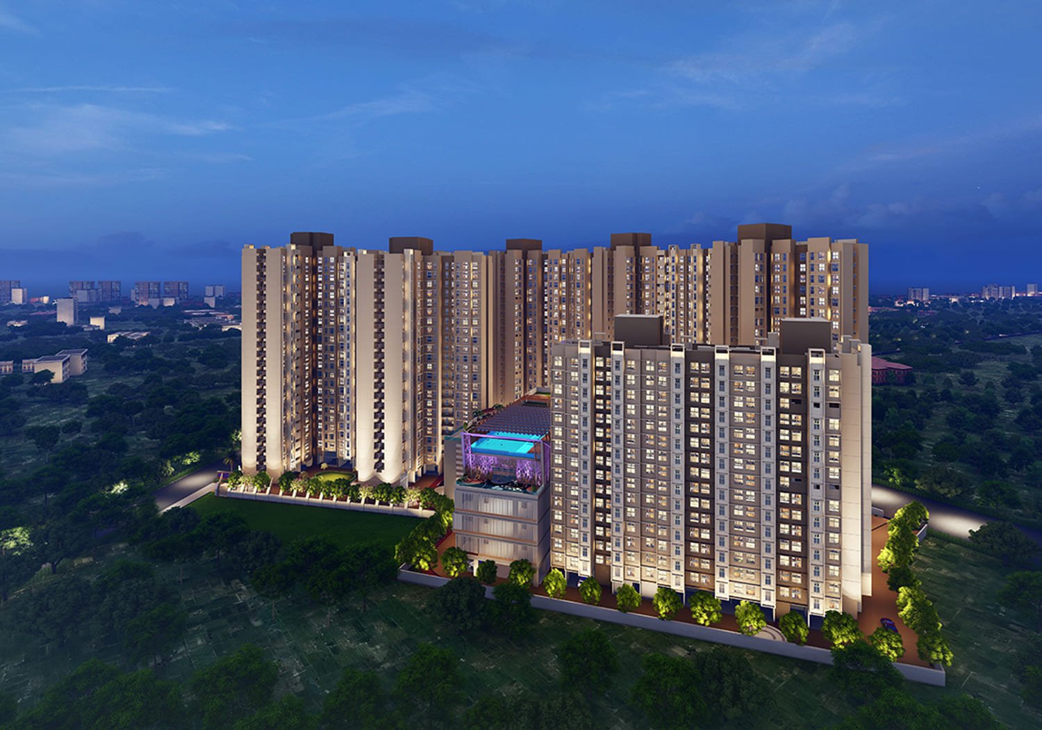 Kohinoor Royal Towers luxury residential project in Hinjewadi Pune